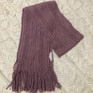 Mauve Knitted Scarf